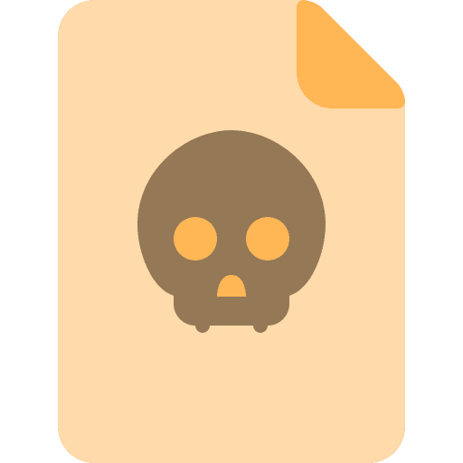 Virus attack virus attack skull malware icon