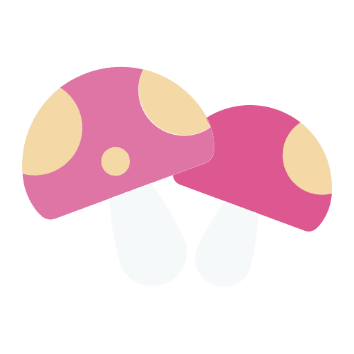 Mushroom autumn spores fall icon