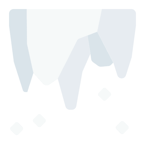 Icicle ice winter cold icon