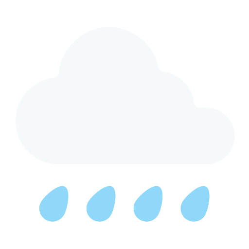 Rainy weather meteorology forecast icon