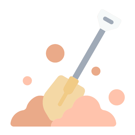 Shovel shovel farm digging icon