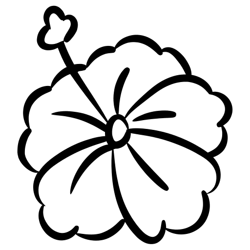 Hibicus spring botanic nature icon