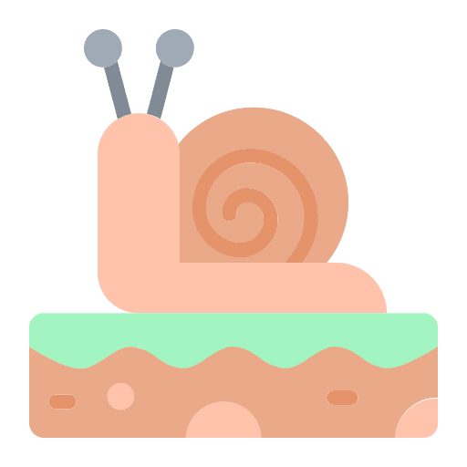 Snail animal kingdom spring garden icon