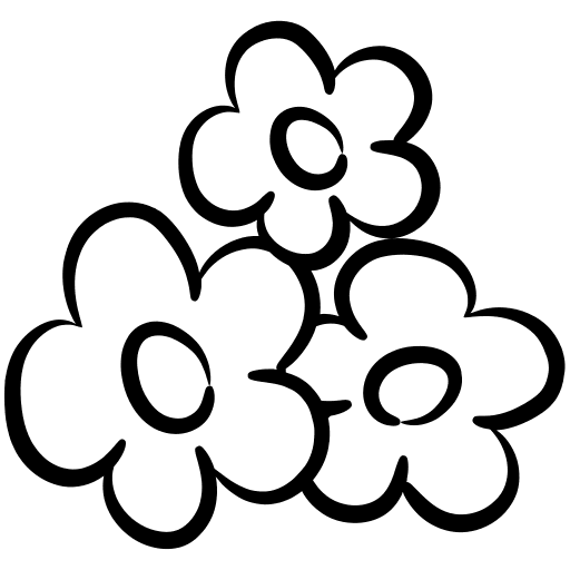 Violet garden spring botanic icon