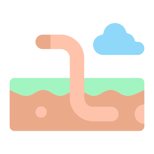 Worm ground soil animal kingdom icon