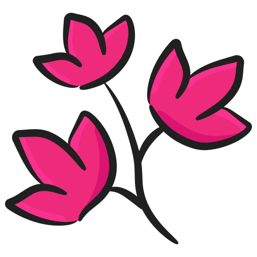 Flower floral bloom botanic icon