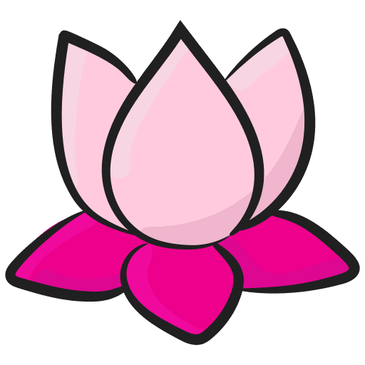 Water lily garden flower botanic icon Water lily garden flower botanic icon