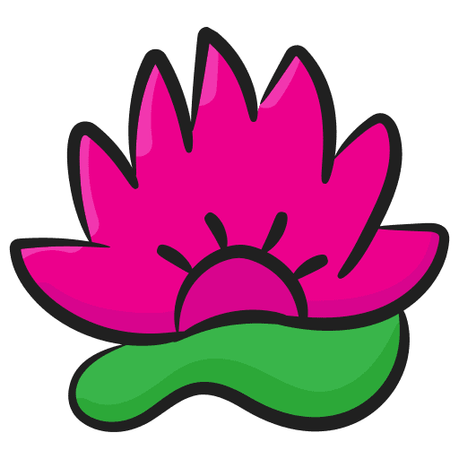 Lotus garden spring bloom icon Lotus garden spring bloom icon