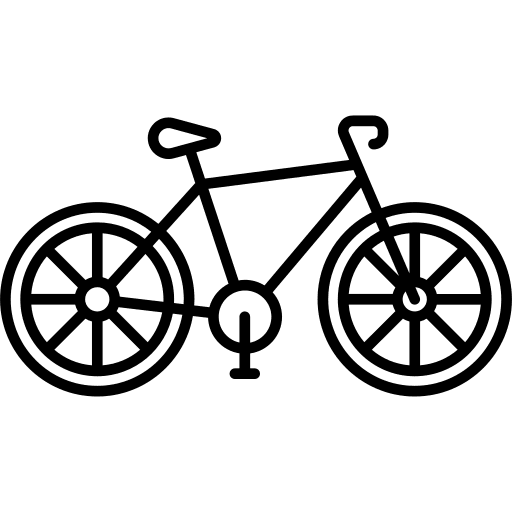Bicycle cycling transportation vehicle icon