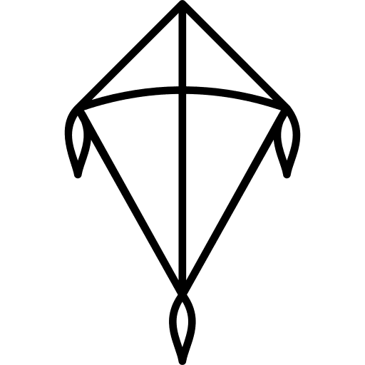 Kite culture kite spring icon