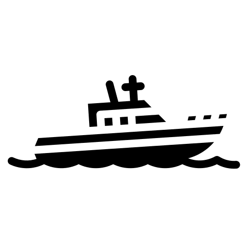 Speed boat travel vehicle transport icon