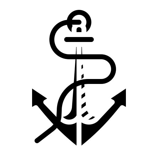 Anchor sailing marine navigation icon