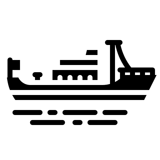Ferry boat marine yacht transportation icon