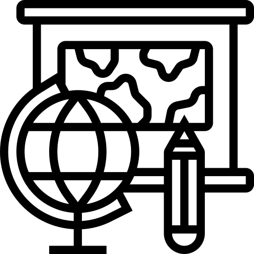 Geography planet geography education icon