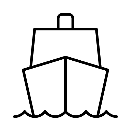 Ship transport sea sail icon