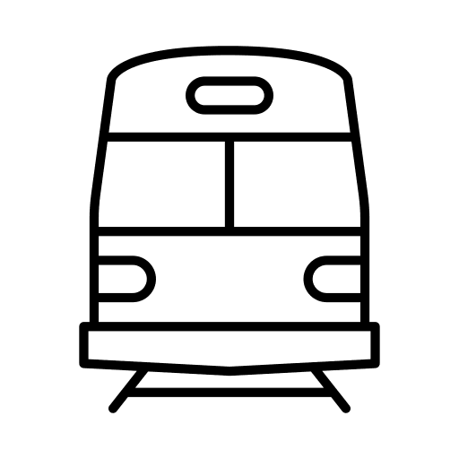 Train transportation travel vehicle icon