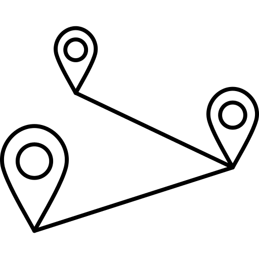 Navigation multiple location pin maps and location icon