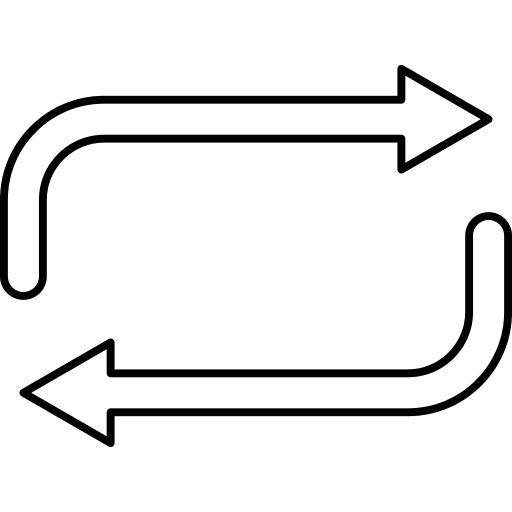 Repeat re direction arrows icon