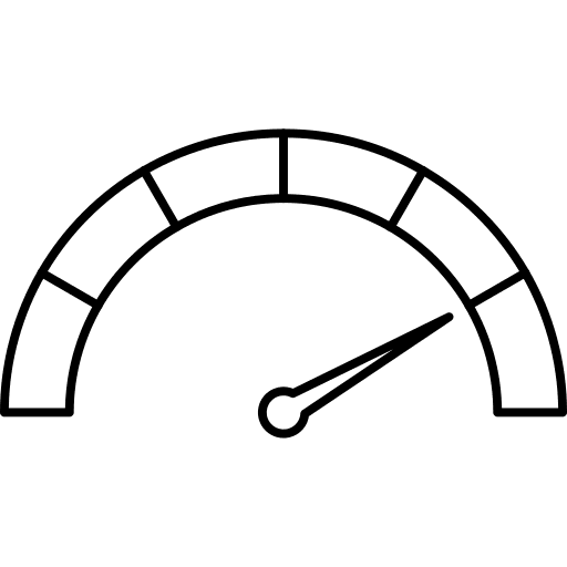 Speedometer maximum measure accelerate icon