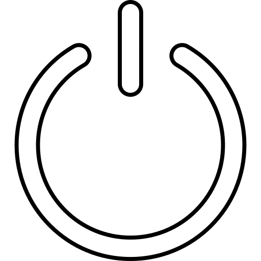 Power on off button icon Power on off button icon