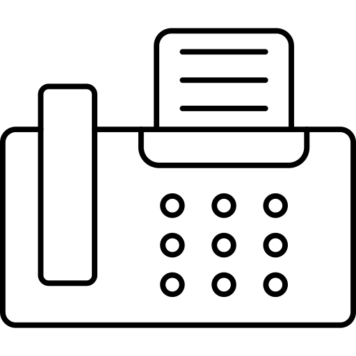 Fax machine telephone technology electronics icon Fax machine telephone technology electronics icon