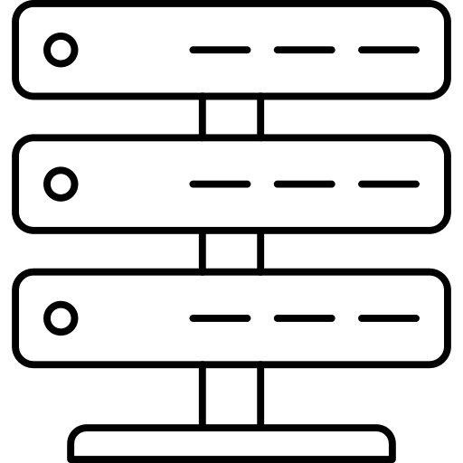 Server network technology storage icon Server network technology storage icon