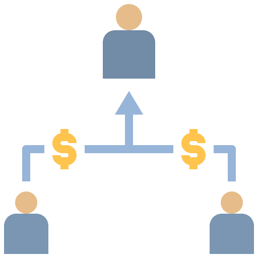 Affiliate marketing worker labor commission icon