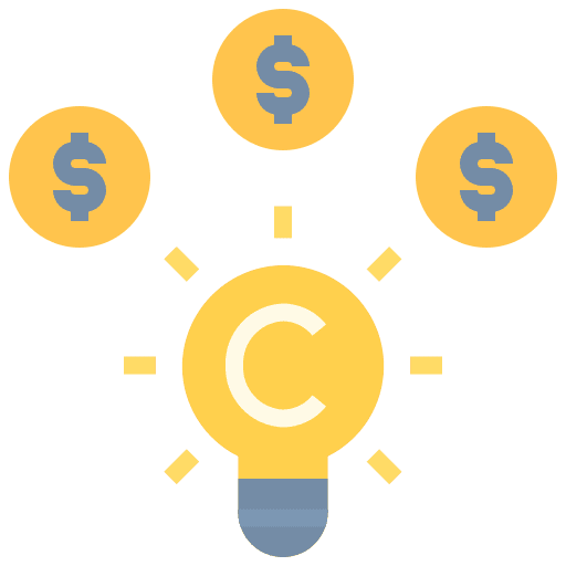 Copyright sale patent royalties icon