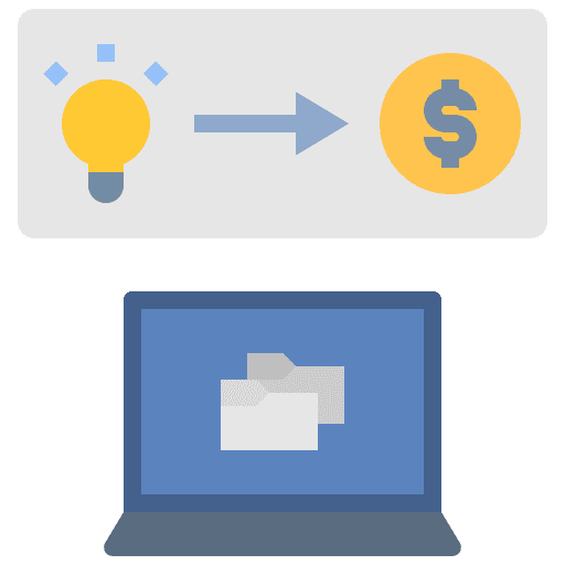 Idea marketing asset creative icon