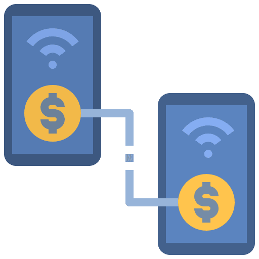 Online payment mobile banking cashless online payment icon