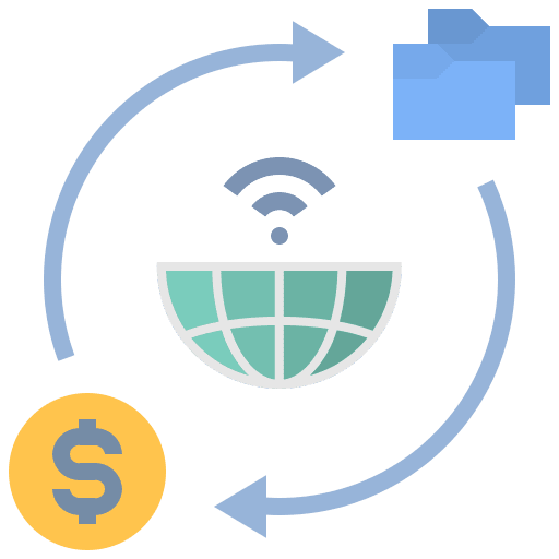 Purchasing business and finance buying business icon