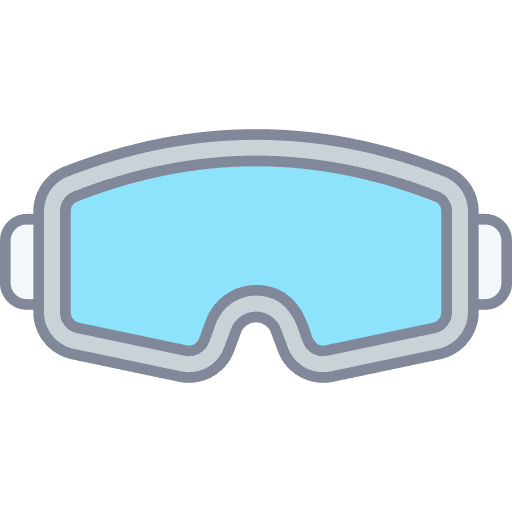 Ski goggles skiing winter sport ski equipment icon