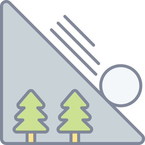 Avalanche avalanche landslide natural disaster icon