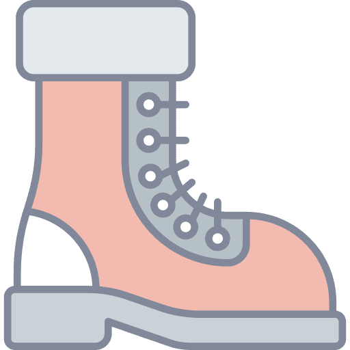 Hiking boots shoes footwear snow boots icon