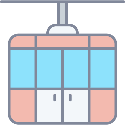 Cable car ski resort transportation cable car icon Cable car ski resort transportation cable car icon