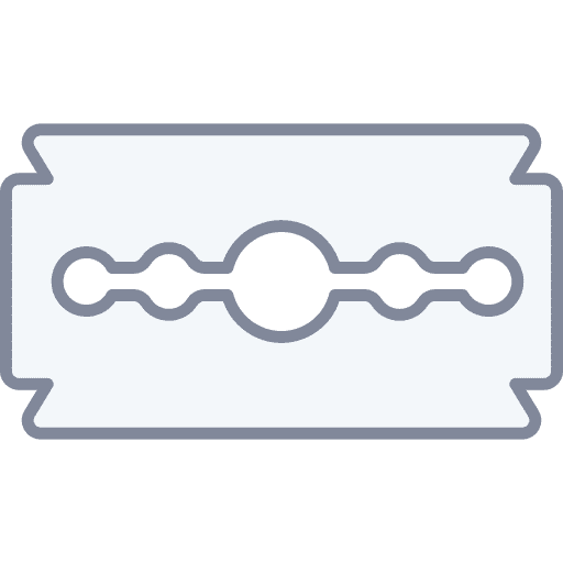 Razor blade shaving blade beauty blade icon