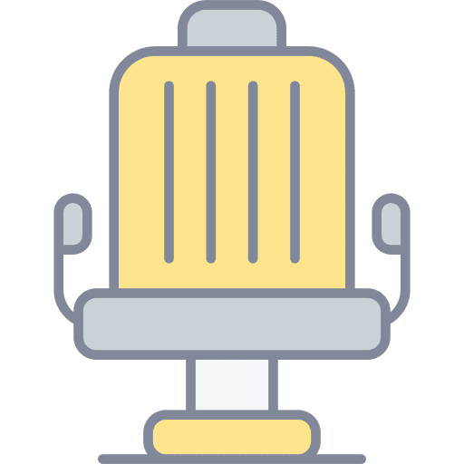 Barber chair barber chair chair hair cut icon