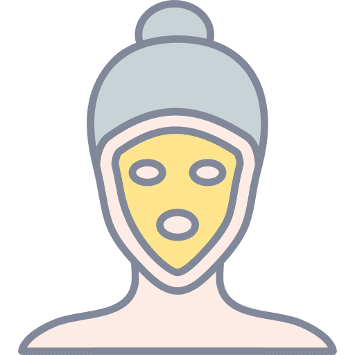 Facial mask wellness people skin care icon
