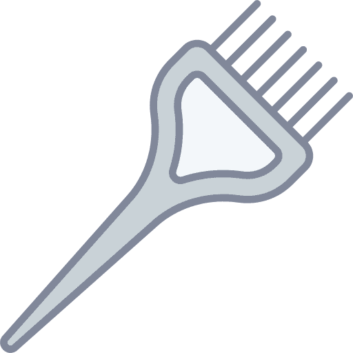 Hair dye brush hair dye brush tool tint icon