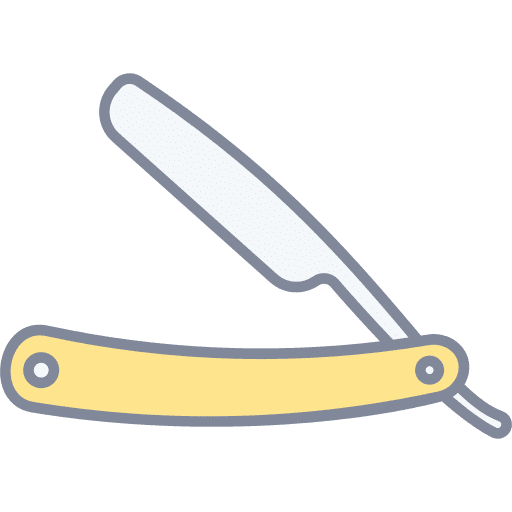 Razor blade grooming safety razor hygiene icon