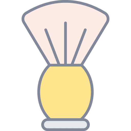 Shaving brush barbershop shave brush icon