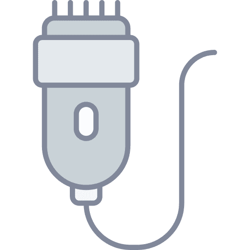 Trimmer razor hair removal electronics icon