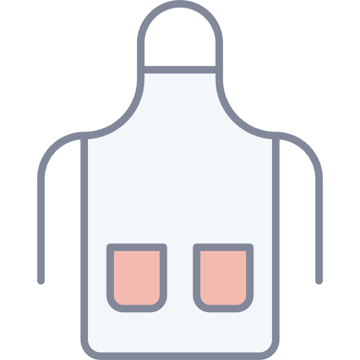 Apron fashion protection uniform icon