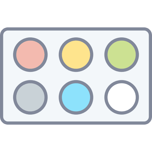 Color sample hair dye tint beauty icon