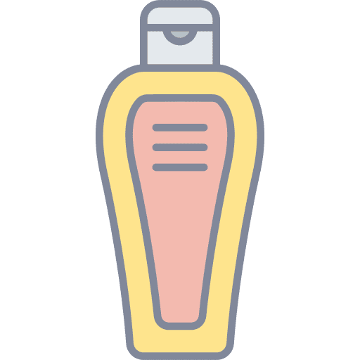 Shampoo bathing hair care bottle icon