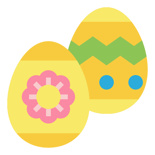 Easter eggs spring season easter eggs icon