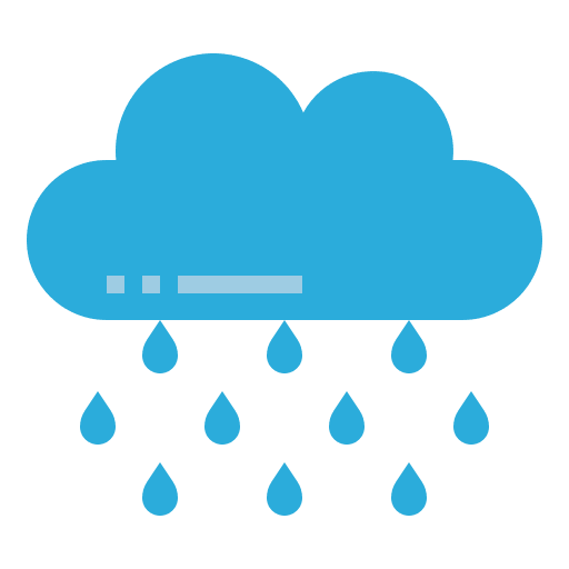 Raining raining weather falling icon