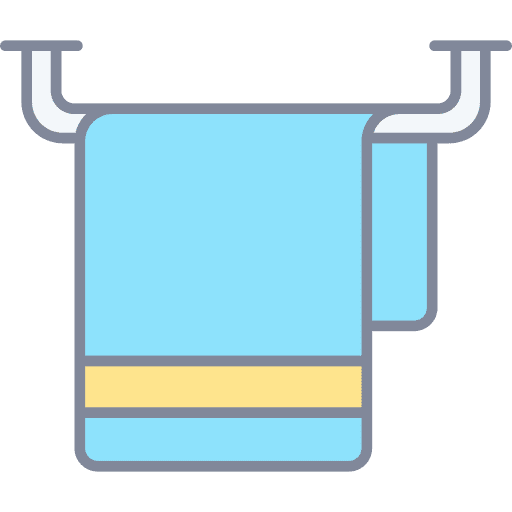 Towel hanger clean towel icon
