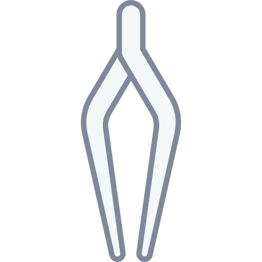 Tweezers eyebrow personal care grooming icon