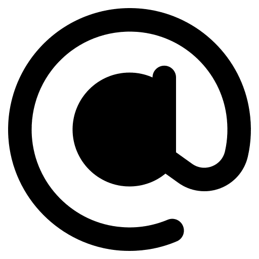 At sign email internet symbol icon